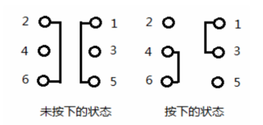 六腳開(kāi)關(guān)如何接線圖